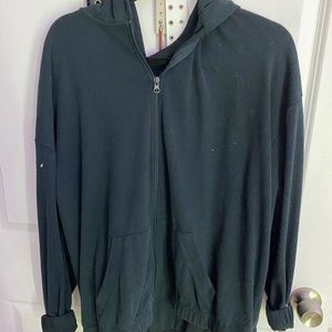 Oversized zip up